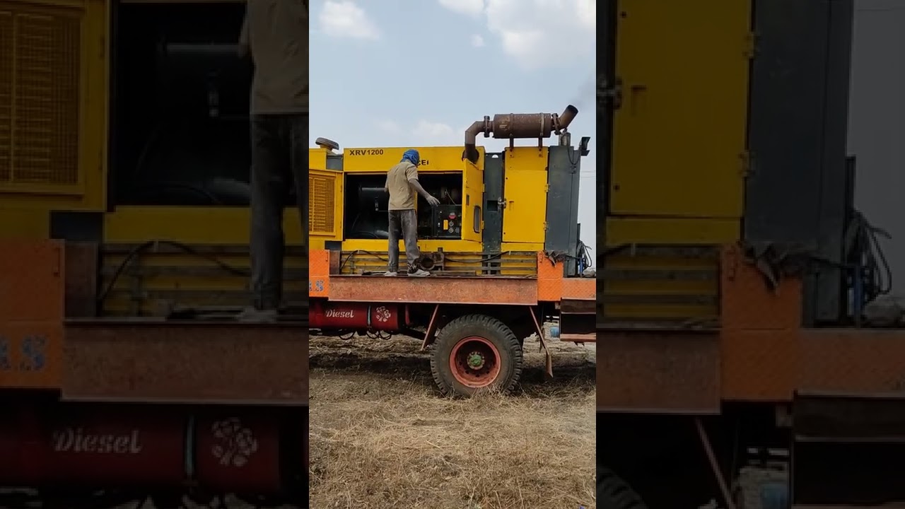 COMPRESSOR  STARTING BOREWELL DRILLING MACHINE #borewelldrilling #borewell #waterwelldrilling