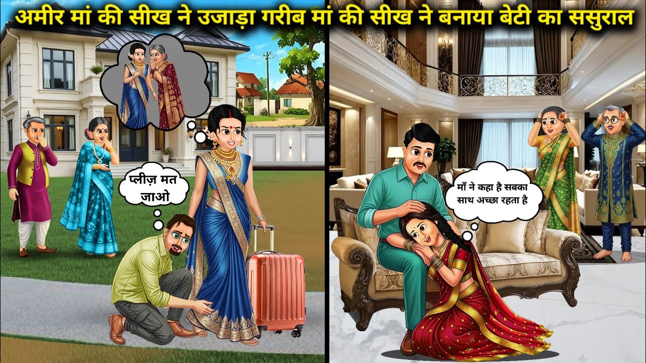  अमीर मां की सीख ने उजाड़ा, गरीब मां की सीख ने बनाया बेटी का ससुराल || Lessons from a rich and poor.