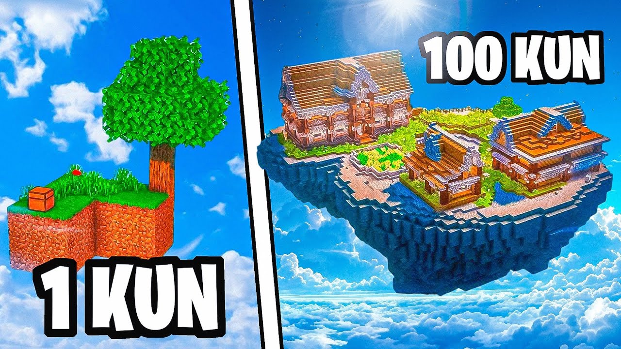 MINECRAFT / SCKYBLOCKDA OZIMGA KATA BAZA QURDIM💥