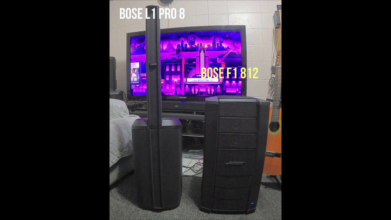 Bose L1 Pro 8 and Bose F1 812 side by side,,,