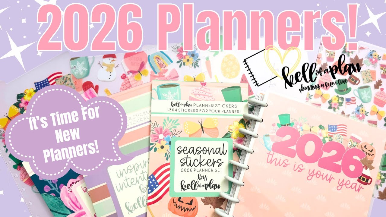 New Kellofaplan 2026 Planners | Planner, Sticker Book & Dashboards | Unboxing & Flip Through