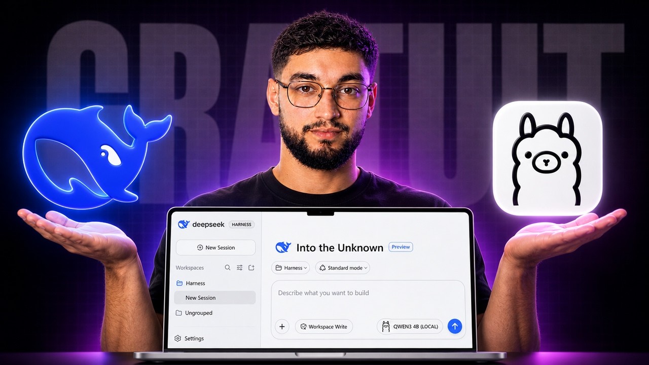 DeepSeek Harness + Ollama = Un Agent IA (LOCAL) 🤯