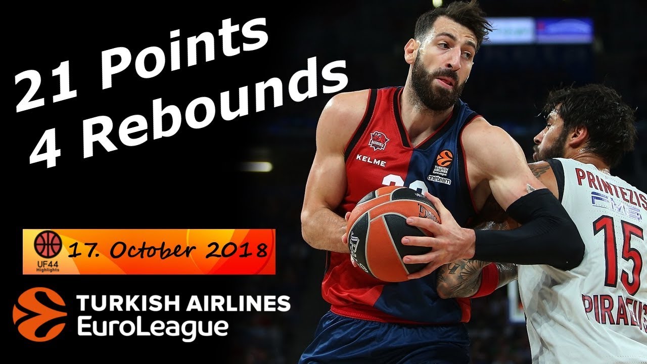 Tornike Shengelia Full Highlights 17.10.2018 Baskonia vs Olympiacos - 21 Pts! | UF44 Highlights