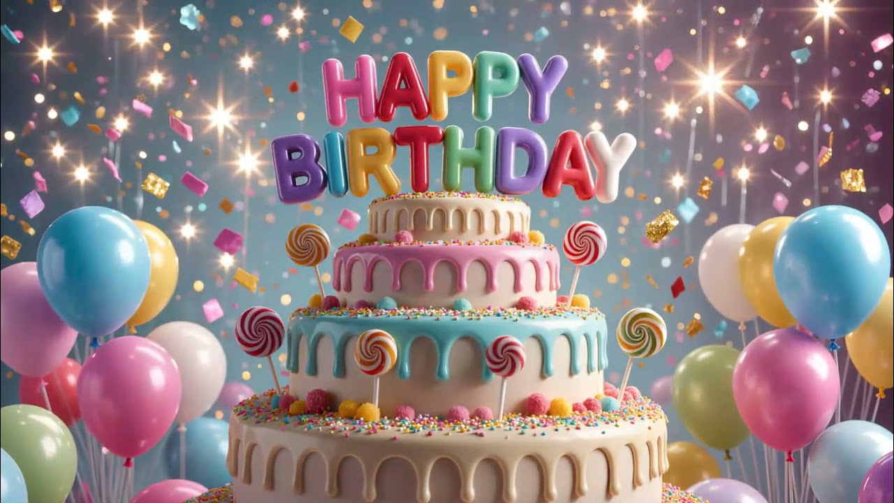 🍭 Happy Birthday song – Sweet Birthday Celebration – Candy Land Party Music