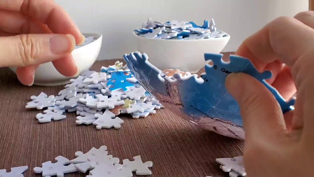 540 Pieces 3D Globe Jigsaw Puzzle | Epic End To End Video