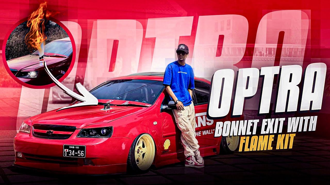 INDIA’S First Bagged Chevrolet Optra With Bonnet Exit And Flame kit | Prejimon Pradep