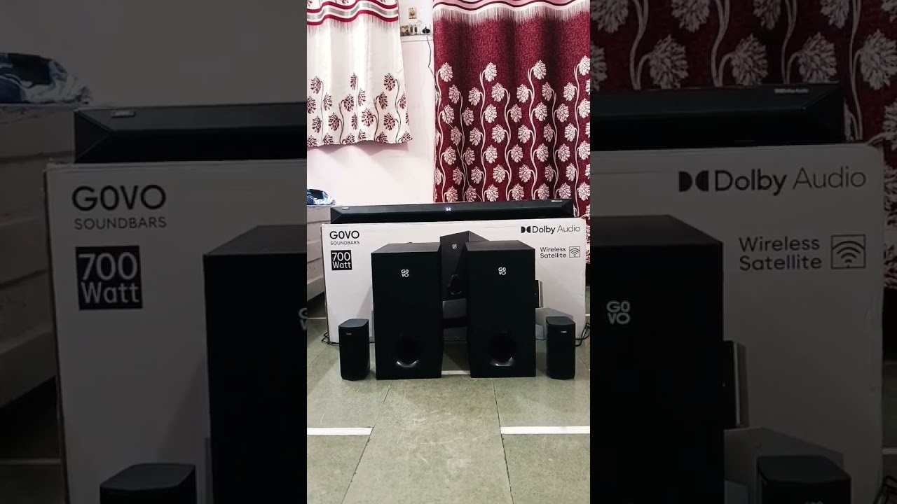 Govo Gosuround 999 700w wireless soundbar sound test #song #viral #shortvideo #sound