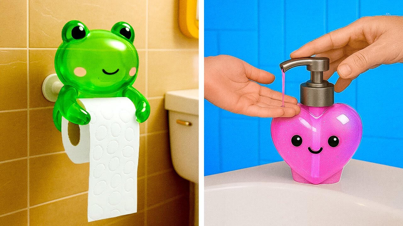 🛁 GENIUS BATHROOM GADGETS & DIY DECOR IDEAS YOU NEED TO TRY! 🧼✨