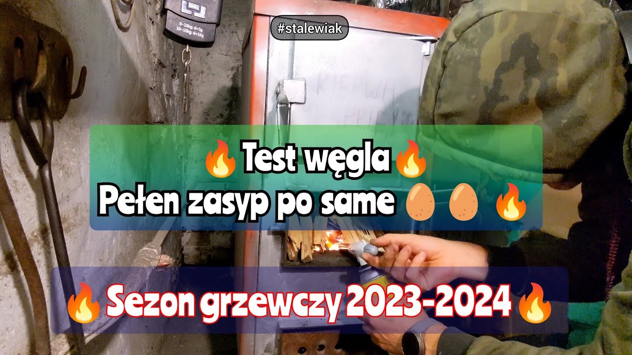 🔥 Jak się pali węgiel z Kazachstanu, pełen zasyp. Trzyma długo? rozpalanie od góry. Sezon 2023/24