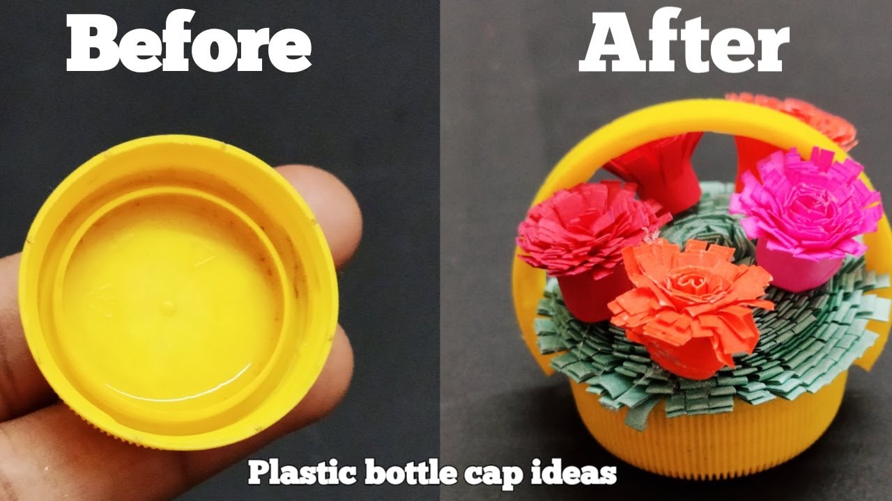 Plastic bottle caps craft idea | best out of waste | plastic bottle caps reuse idea