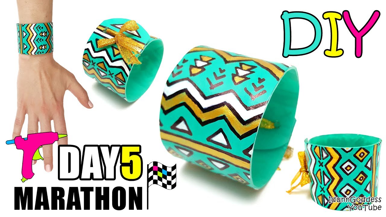 DIY Ethnic Bracelet Out Of Glue Sticks for Glue Gun - DAY 5 of 7-Day Marathon Of Glue Gun DIYs
