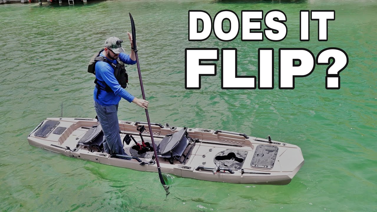 IMPOSSIBLE TO FLIP Stroke Kayaks Steam Roller 3 Piece Pedal Kayak Does It Flip?
