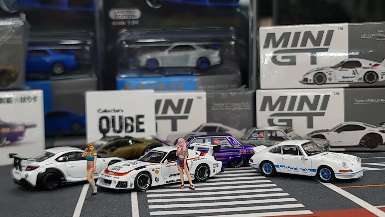 V2 Mini GT Drop Ep55 Kaido 510 CHROME, CarreraRS, LB GR86 & RX7, Sterrato Verde Gea Matt