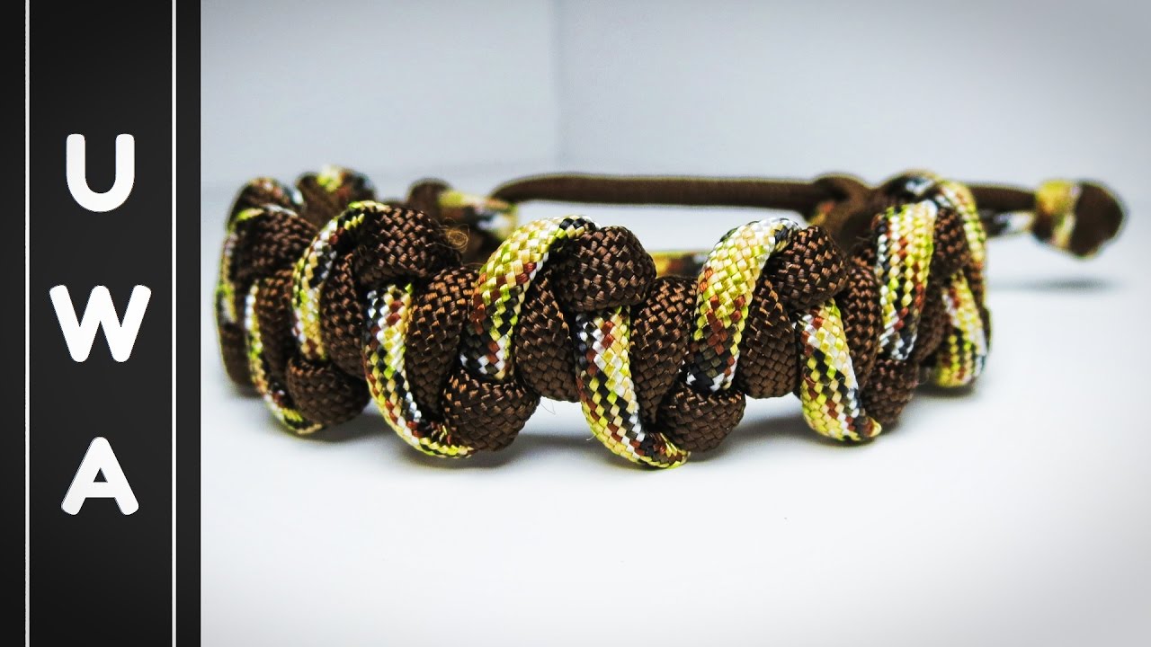 How to make The MrGoodBar Paracord Survival Bracelet [WITHOUT BUCKLE] [MAD MAX] [UWA ORIGINAL]