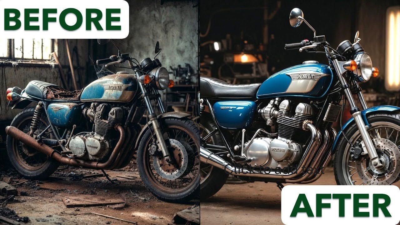 ASMR Bike Restoration Full Rebuild of Faded Yellow Yamaha RD350 1975  | Abandoned to Brand New