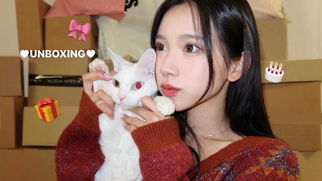 생일선물 언박싱 구경 할 사람 🎀🎂🎁 선물추천 카카오 선물하기