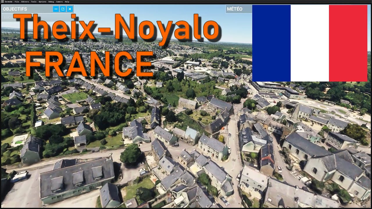 Microsoft Flight Simulator 2020/24  Theix-Noyalo, FRANCE HD Scenery + LINK