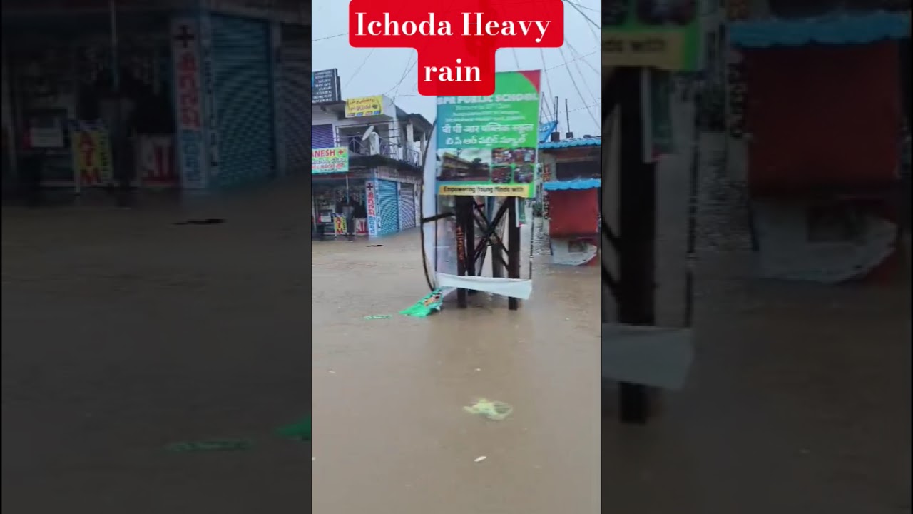 #heavyrain #ichoda #telangana #thunderstorm