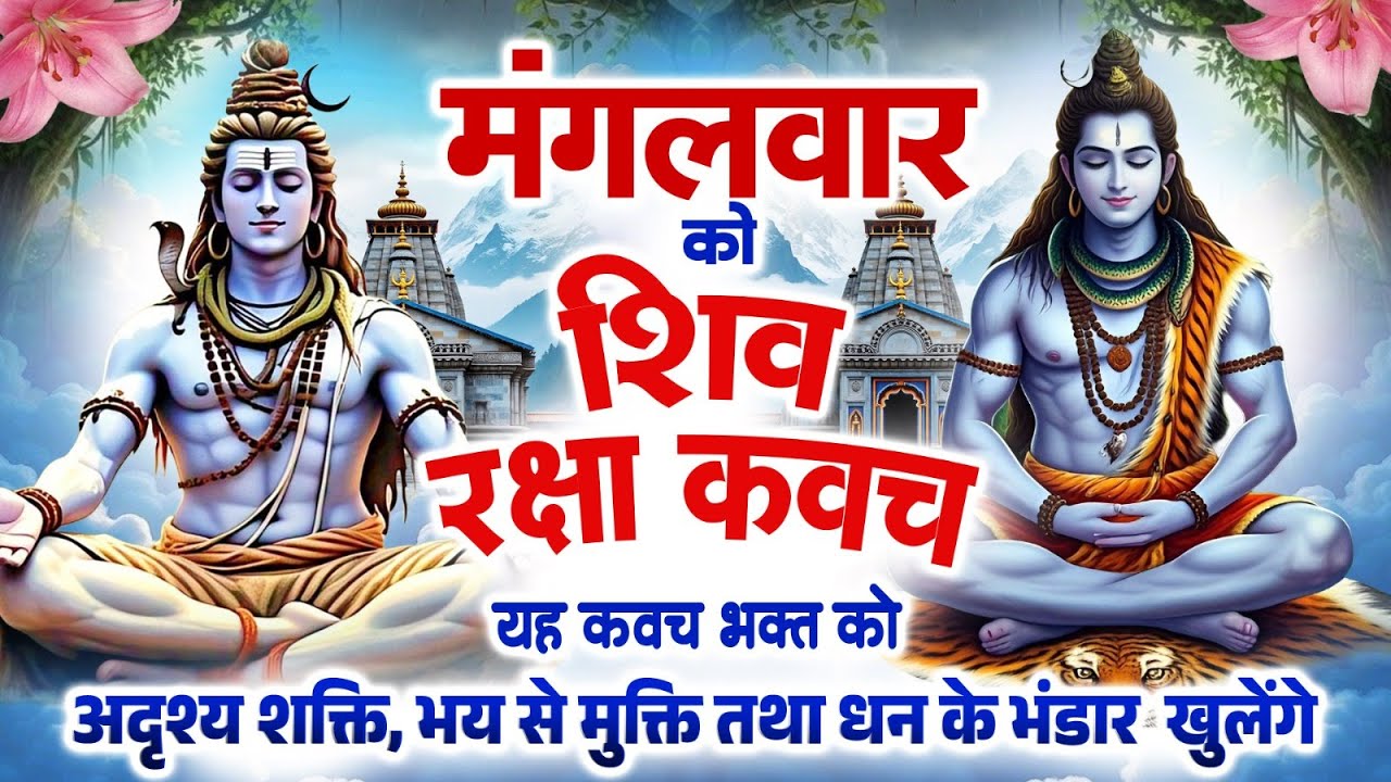 मंगलवार को शिव रक्षा कवच  भक्त को अदृश्य शक्ति, भय से मुक्ति तथा धन के भंडार खुलेंगे~Shiv Kavach