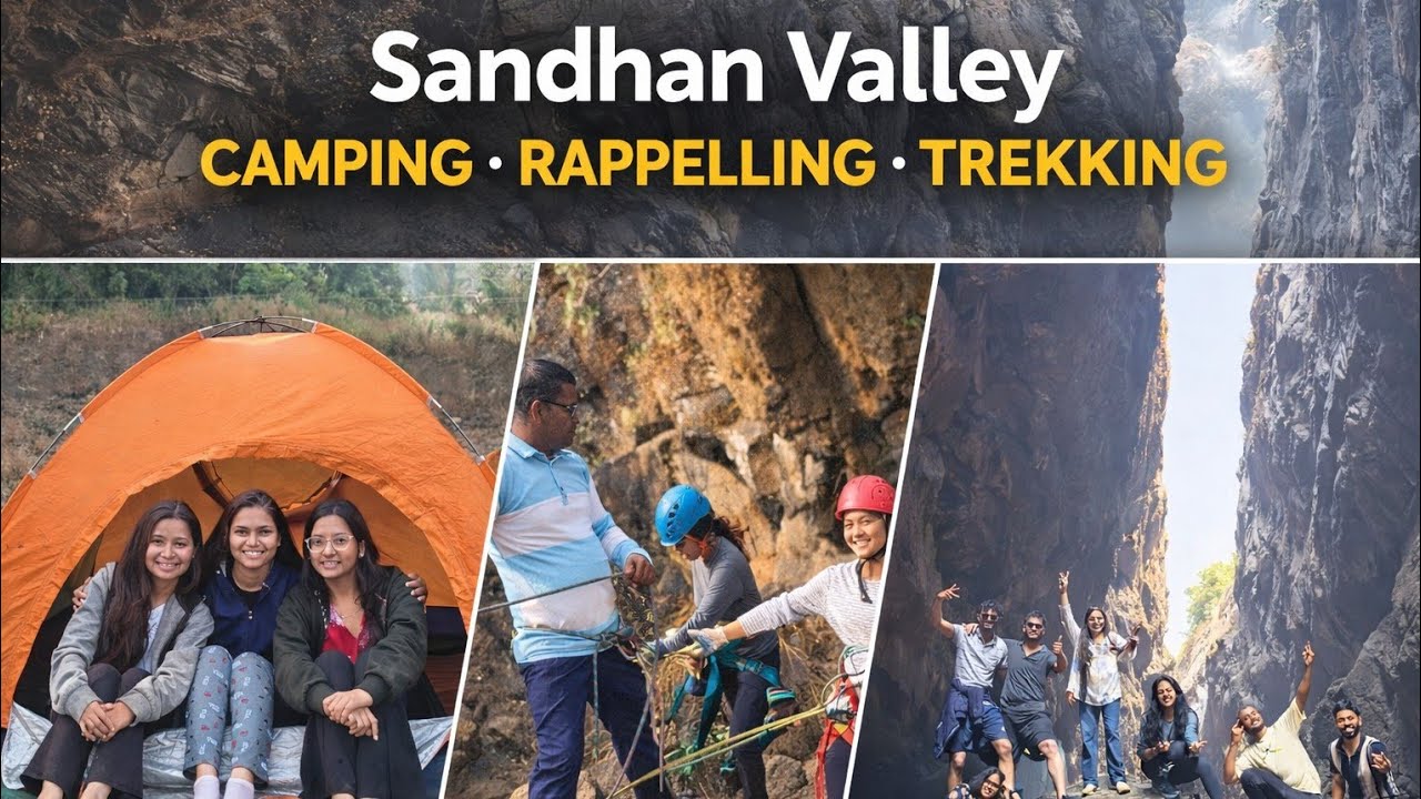 सांधन व्हॅली ट्रेक कॅम्पिंग आणि रॅप्पेल्लिंग 