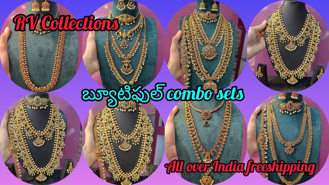 🌿Latest one gram💎gold jewellery😘 beautiful😍combo 💯sets...All over🌿 India freeshipping🚚