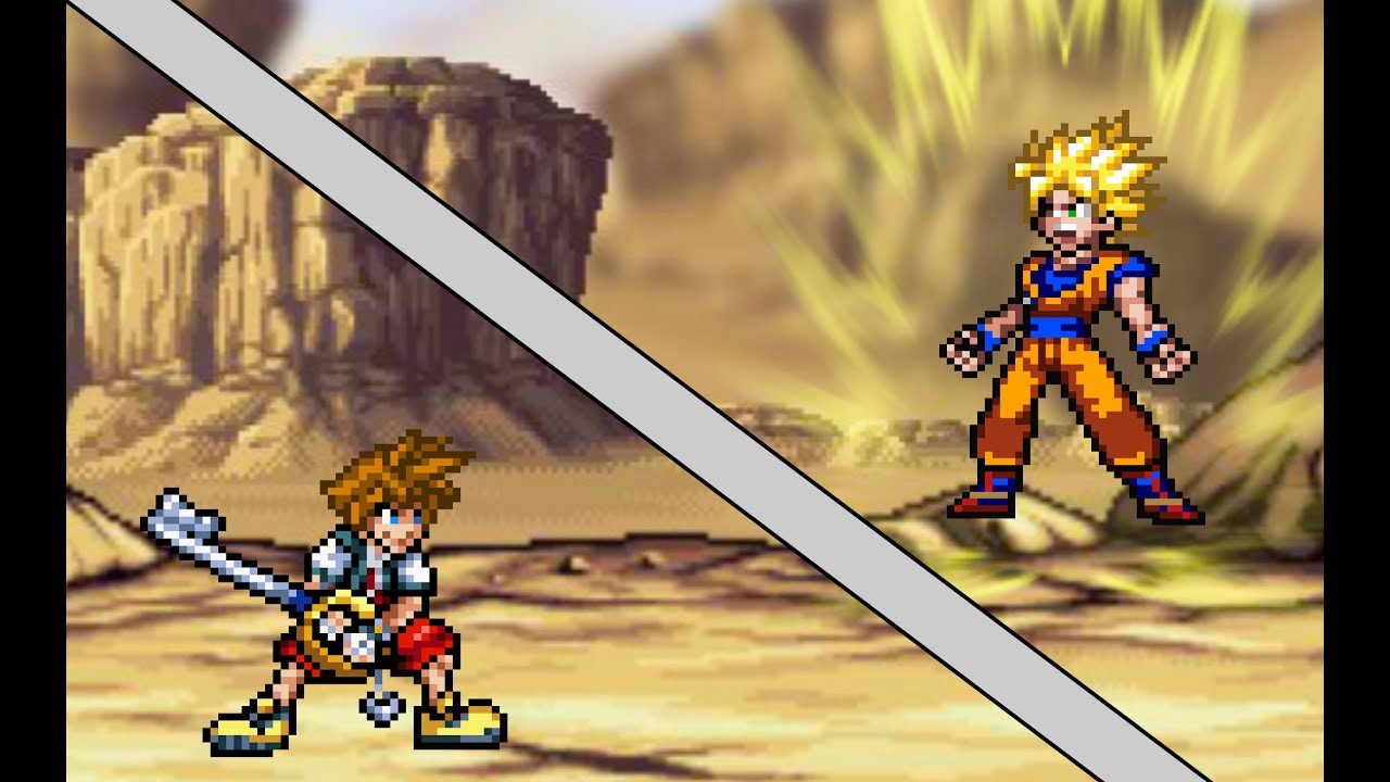 Sora VS Son Goku (Sprite Animation)