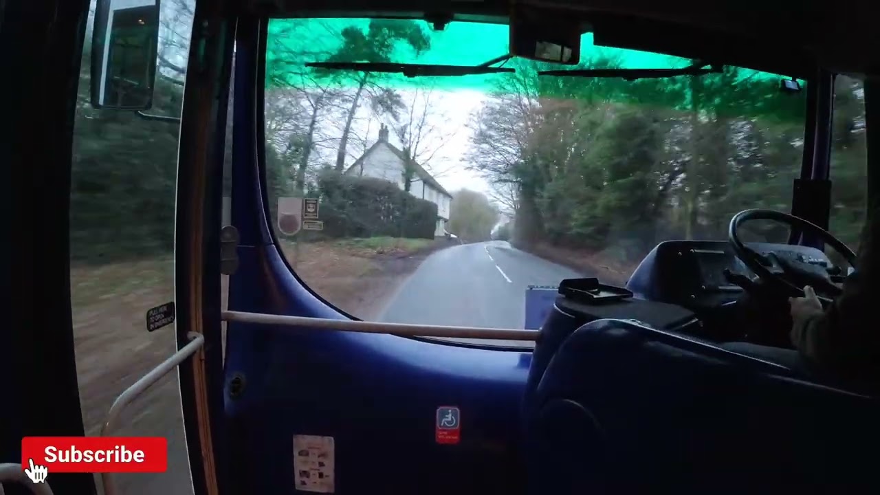 In Service  Rail replacement   Marks Tey   Sudbury line   with Scania B23DCT