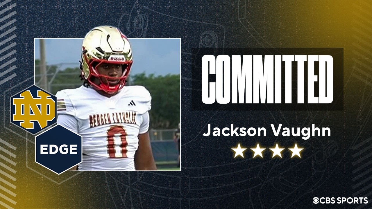 WATCH: 4-star EDGE Jackson Vaughn Commits to Notre Dame | No. 15 EDGE Overall