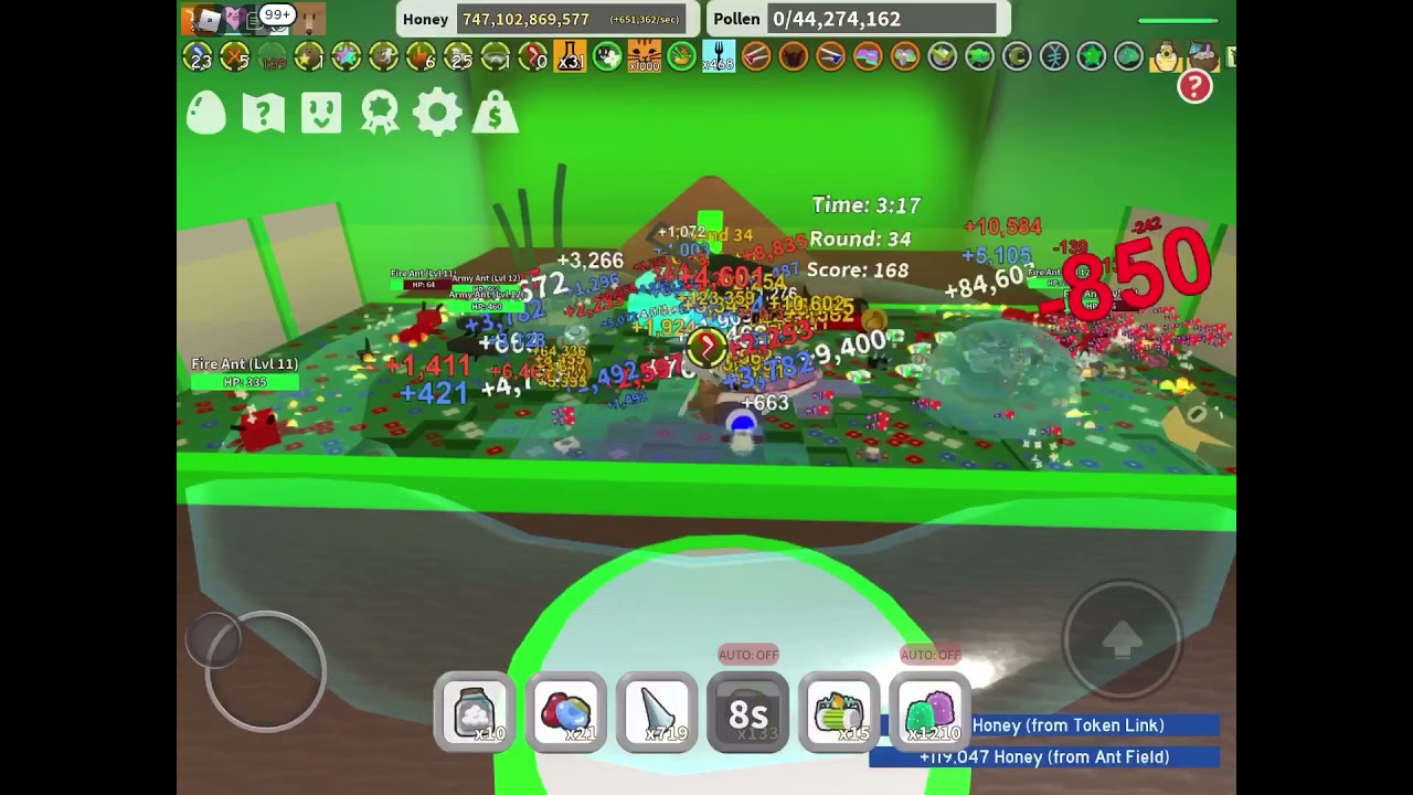 White farming hive getting 400 score in ant challenge somehow