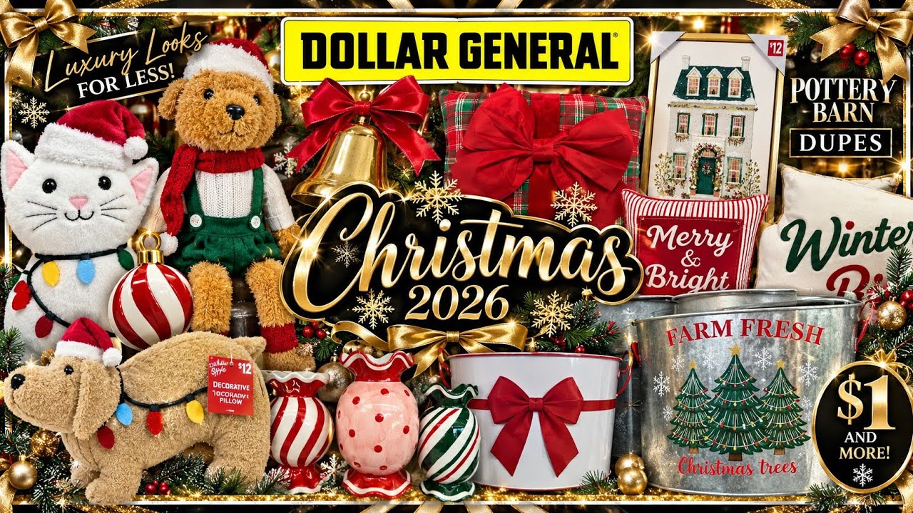 Рождественские товары Dollar General 2026 🎄 Роскошный образ по низким ценам! | Аналоги Pottery Ba...