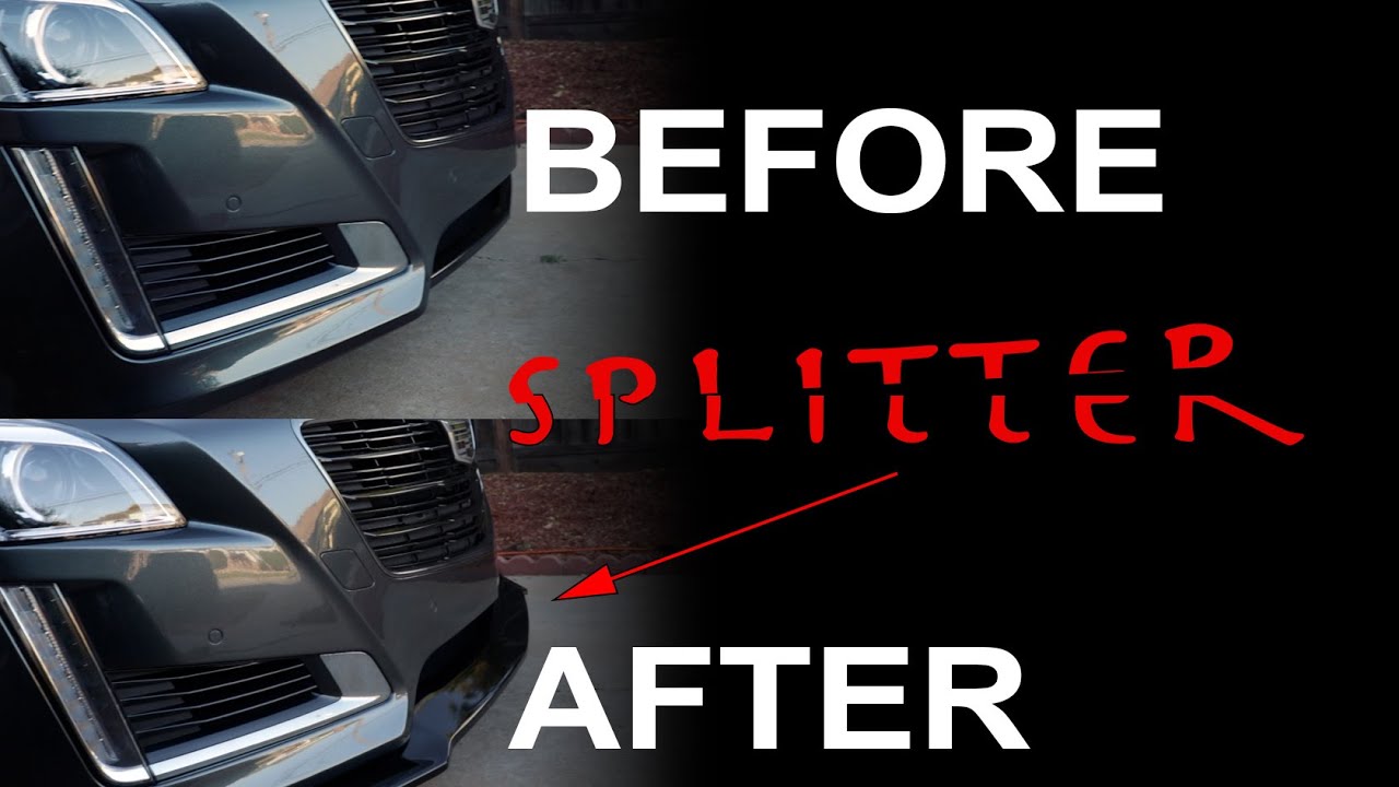 Add a V3 Style Front Splitter to Your Base and VSport Cadillac CTS