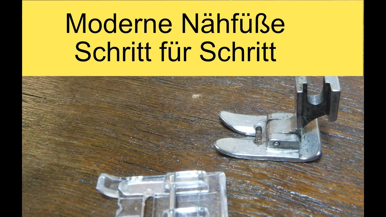 🧵 Wie man einen modernen Nähfuß an eine alte Nähmaschine montiert
