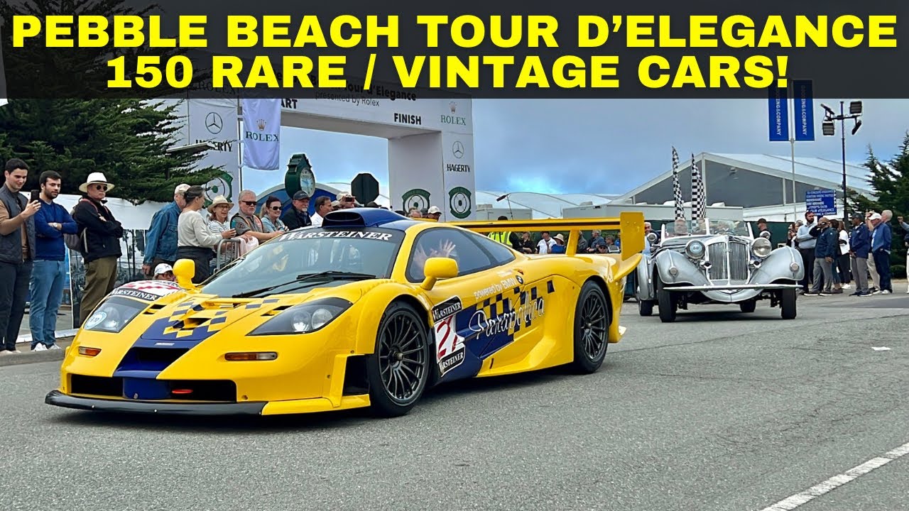 Pebble Beach Tour d'Elegance 2023 - 150+ RARE Vintage Concours d'Elegance Cars Presented by Rolex!