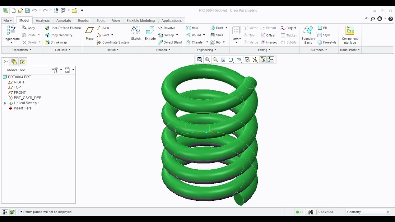 Cero Parametric Tutorial Video Helical Sweep | Spring Design/Modelling | Pitch | GRS