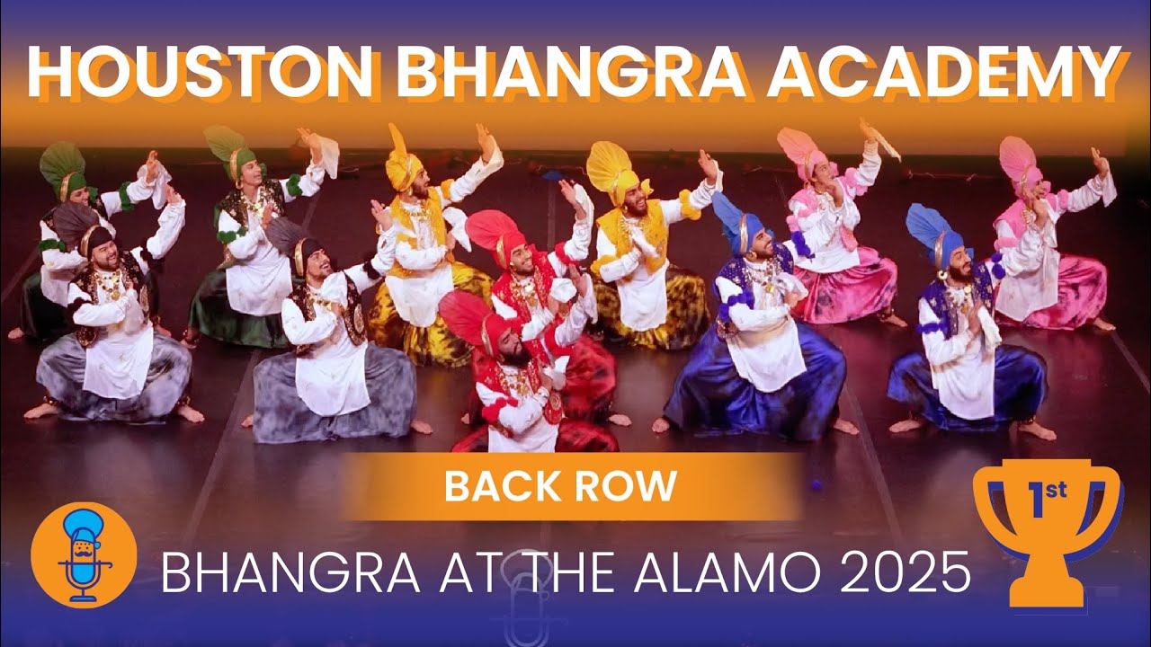 1st Place | Houston Bhangra Academy | Bhangra at the Alamo 2025 | Back Row 4K