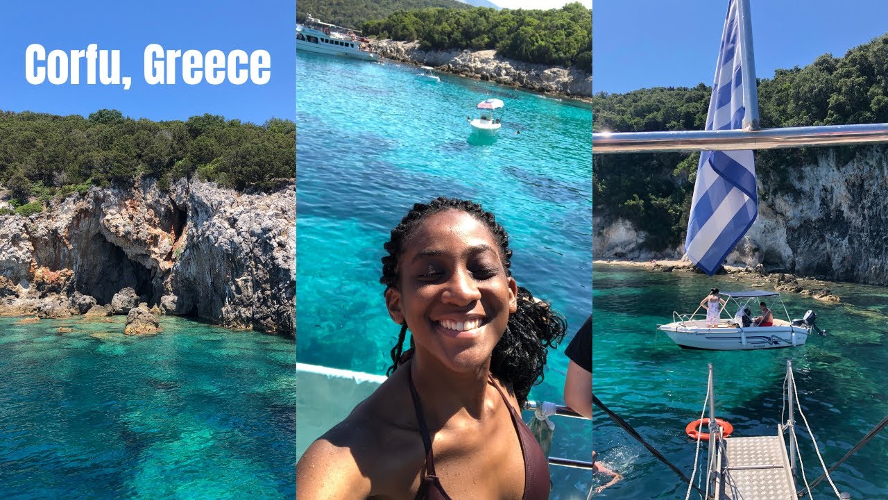 CORFU, GREECE | Island hopping, vegan food, Blue lagoon, good vibes