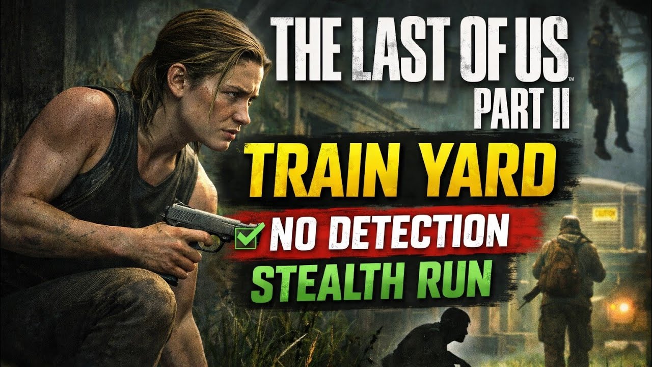 The Last of Us Part II – Train Yard | Perfect Stealth, No Detection