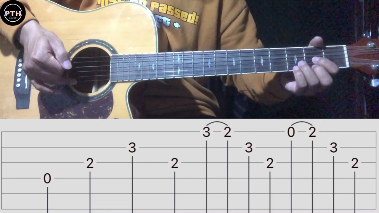 ဆည်းလည်းလှိုက်သံ guitar rhythm tutorial by@pthguitar