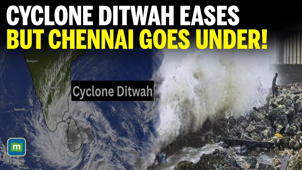 LIVE: Cyclone Ditwah Weakens but Chennai Faces Massive Flooding | Schools Shut, City on High Alert