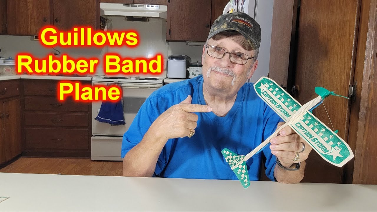Guillows Captain Storm Rubber Band Powered Plane Build and Fly