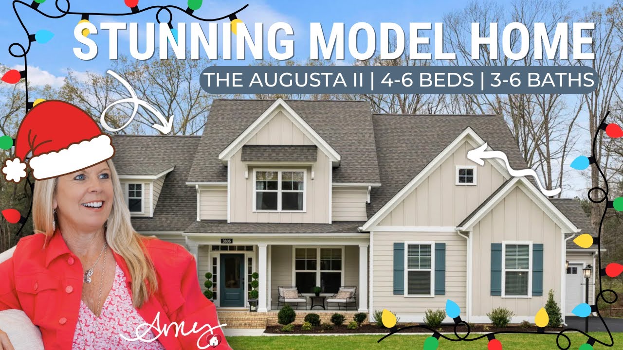 THE AUGUSTA II | Model Home Tour | Homes For The Holidays | Heart and Home Richmond | Amy Kidwell