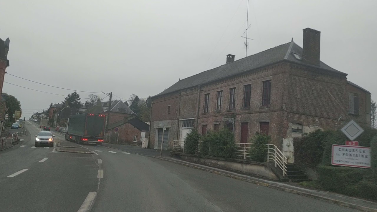 Road N2, Vervins, Commune in France, 20.11.2021