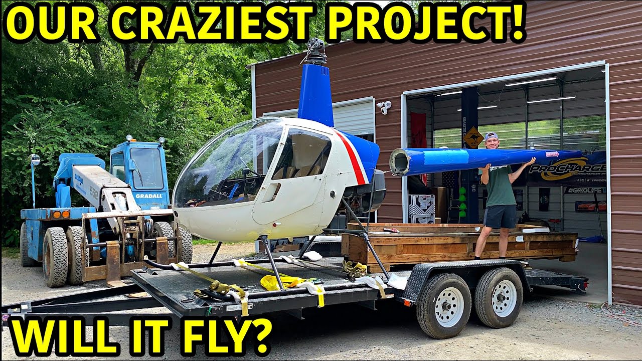Rebuilding A Robinson R22 Helicopter!!!