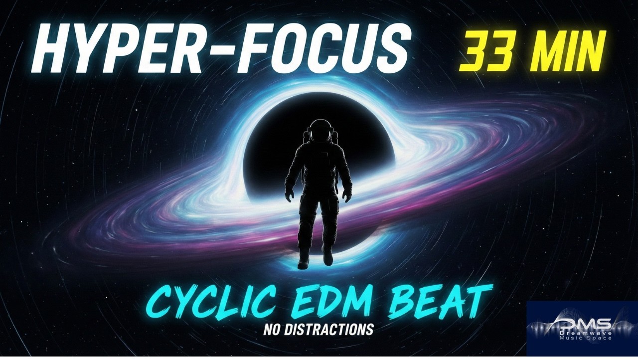 Hyper-Focus | 33 Min Cyclic EDM Beat (No Distractions)