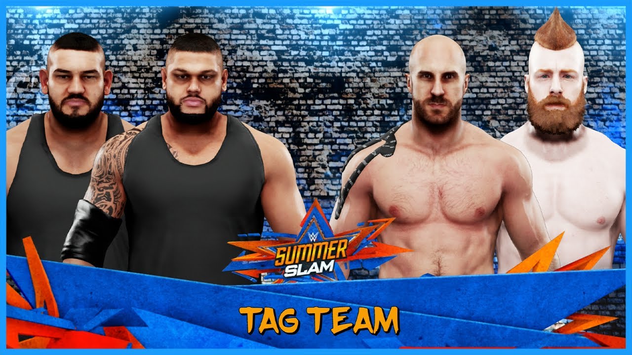 WWE 2K19 PS4 - The Bar Vs The Authors Of Pain - Tag Team Match