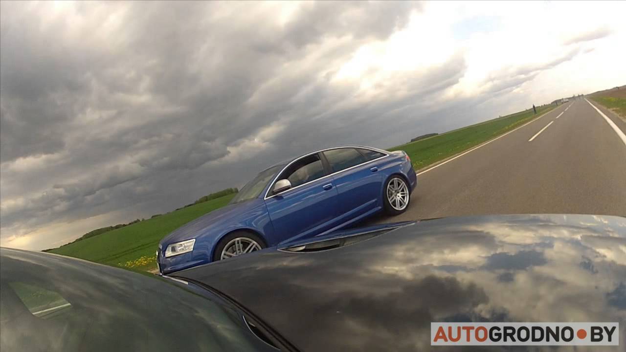 AutoGrodno.by: Заезд Audi RS6 Plus и Mercedes SL55 AMG