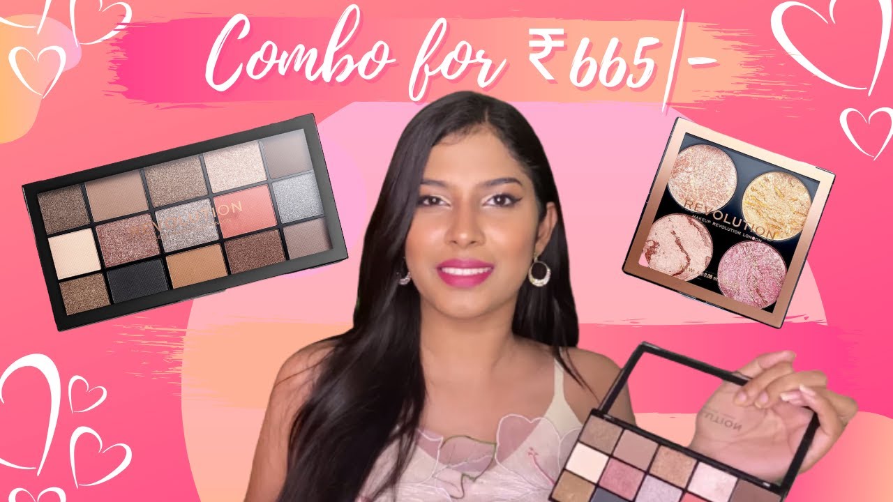 Makeup Revolution London Combo | Swatch | Reloaded-Hypnotic | Cheek Kit-Fresh Perspective Review
