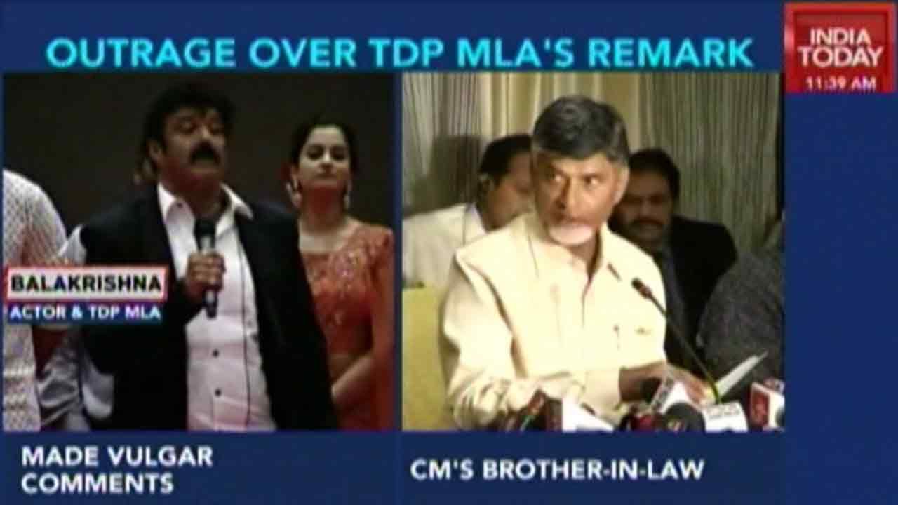 N Balakrishna Booked For Vulgar Comments