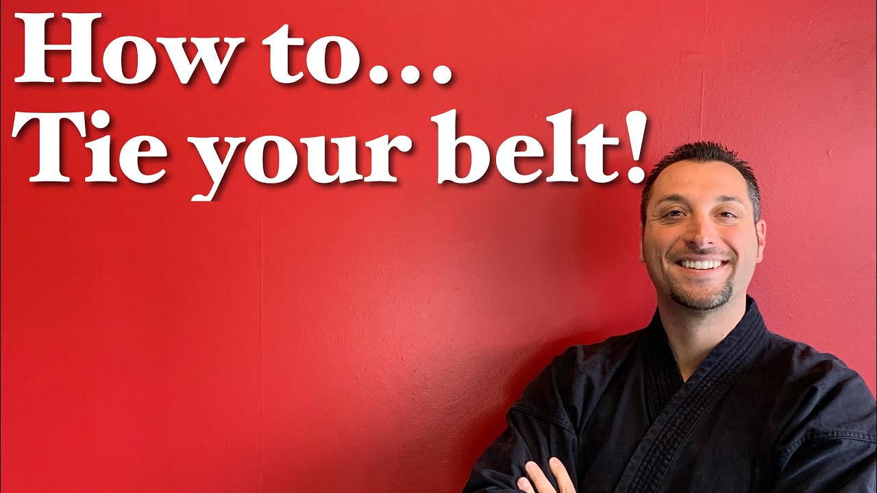 How to tie your belt.