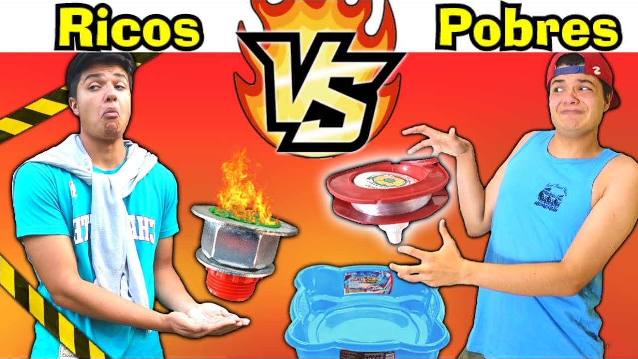 RICOS VS POBRES QUEM FIZER A MELHOR BEYBLADE, VENCE! #61